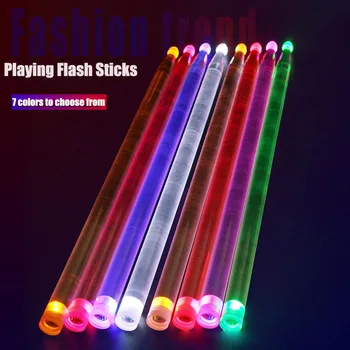 

NEW Flash Drum Stick Luminous Light up Drumsticks for Party Stage Performance