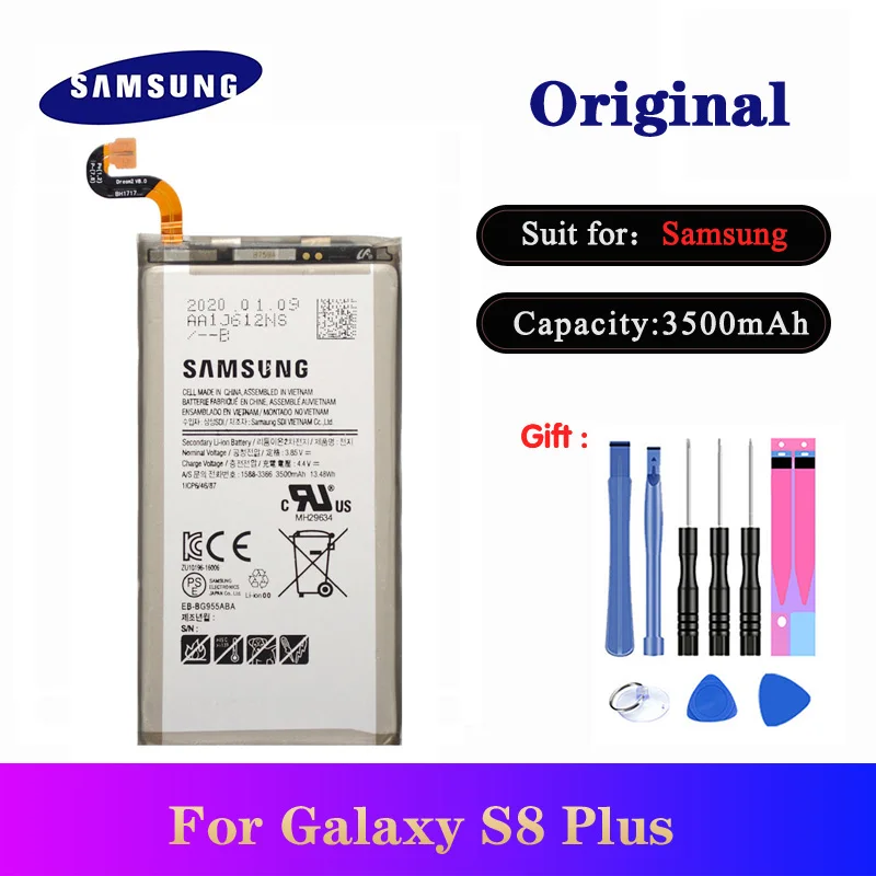 Аккумулятор для samsung galaxy S8 Plus + G9550 оригинальная запасная Высококачественная