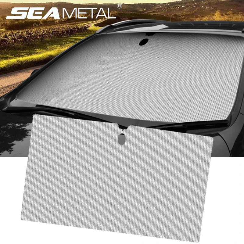 Car Sun Shade Universal Interior Sunshade Cover Window Windshield Auto Folding Front Sunshades Windscreen Covers Protection | Автомобили и