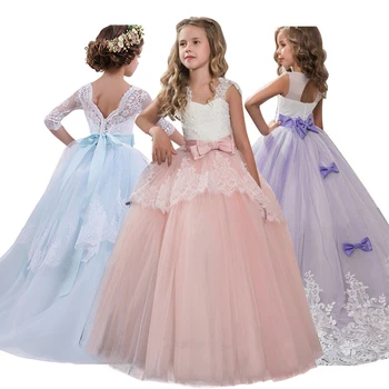 

2020 New Elegant Girls Princess Dress Children Wedding Party Evening Dress Kids Dresses For Girls Costume Vestidos Infantil