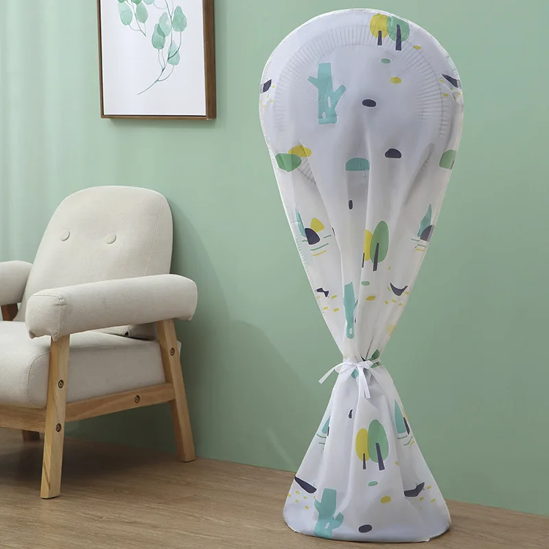 Fan Covers Waterproof Floor Fan Protective Cover Home Storage Dust Cover Portable PEVA Decoration Accessories Suppies Item