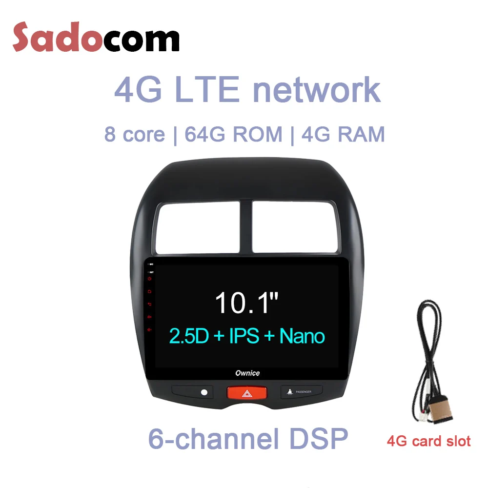 10 1 &quotDSP ips автомобильный dvd-плеер 4 Гб ram 4G LTE wifi gps карта RDS радиокамера TPMS OBD tv Android 8