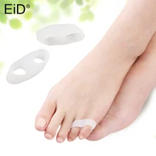 Силиконовый гелевый маленький разделитель для ног для предотвращения перекрытие пальцев ног Hallux корректор для косточки на ноге защита большого пальца ортопедические Вставки колодки