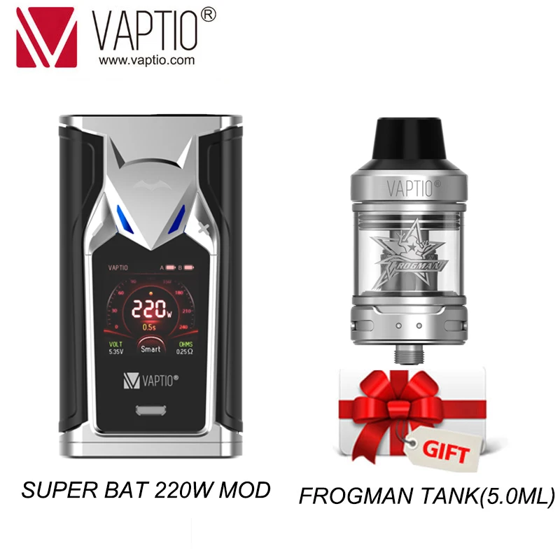 Подарок 5 0 мл электронная сигарета 220 Вт Vape мод оригинальный VAPTIO супер летучая