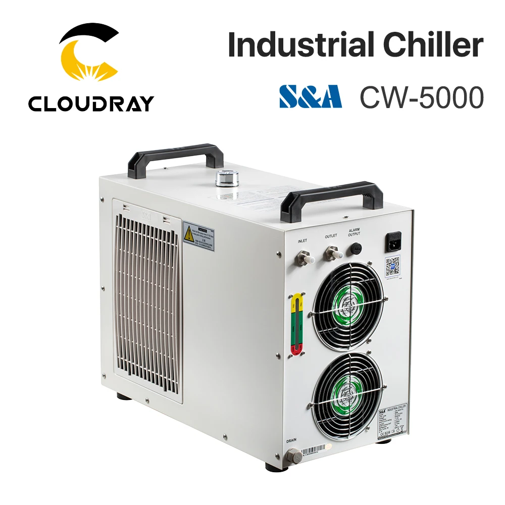 Промышленный Воздушный водяной охладитель Cloudray S & A CW5000 для CO2 лазерной