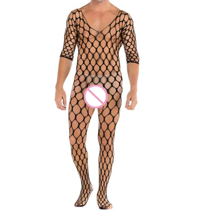 Summer Man Pajamas Stocking Sexy Costumes Sexy Lingerie Erotic Bodystocking Catsuit Plus Size Body Suit Male Soft Sleepwear men stockings men bodysuit jumpsuit