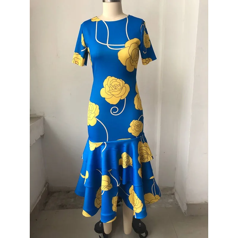 Африканские платья для женщин Vestido карандаш Русалка длинное платье Летнее Африканское сексуальное платье Дамское вечернее платье африканская одежда