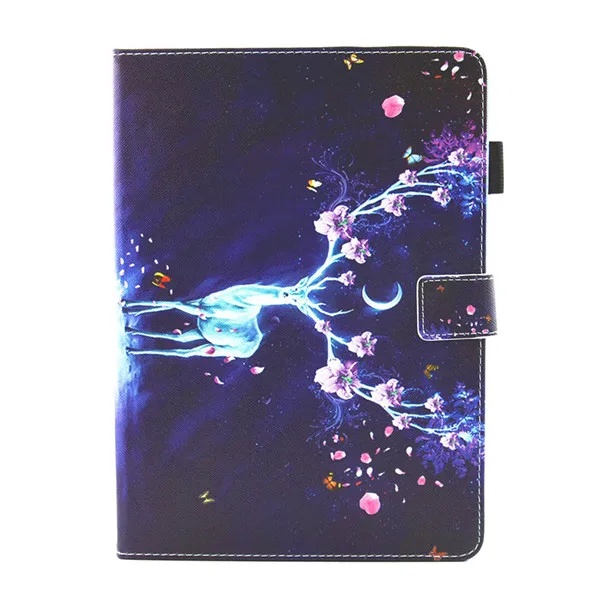 Чехол-подставка из искусственной кожи с мультяшным принтом для Apple iPad Air 1 Air 2 5 6 New iPad 9,7 5th 6th Generation Funda - Цвет: As picture