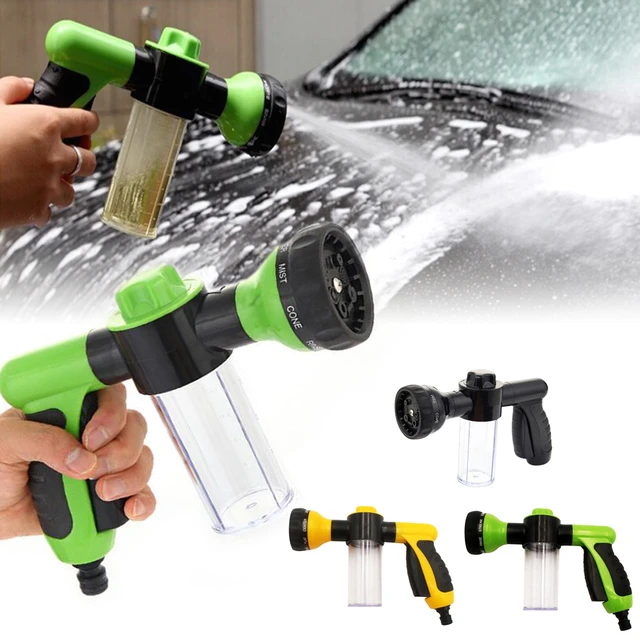 Pressure Hose Nozzle Foam Gun 8 In 1 Jet Spray Gun Soap Dispenser