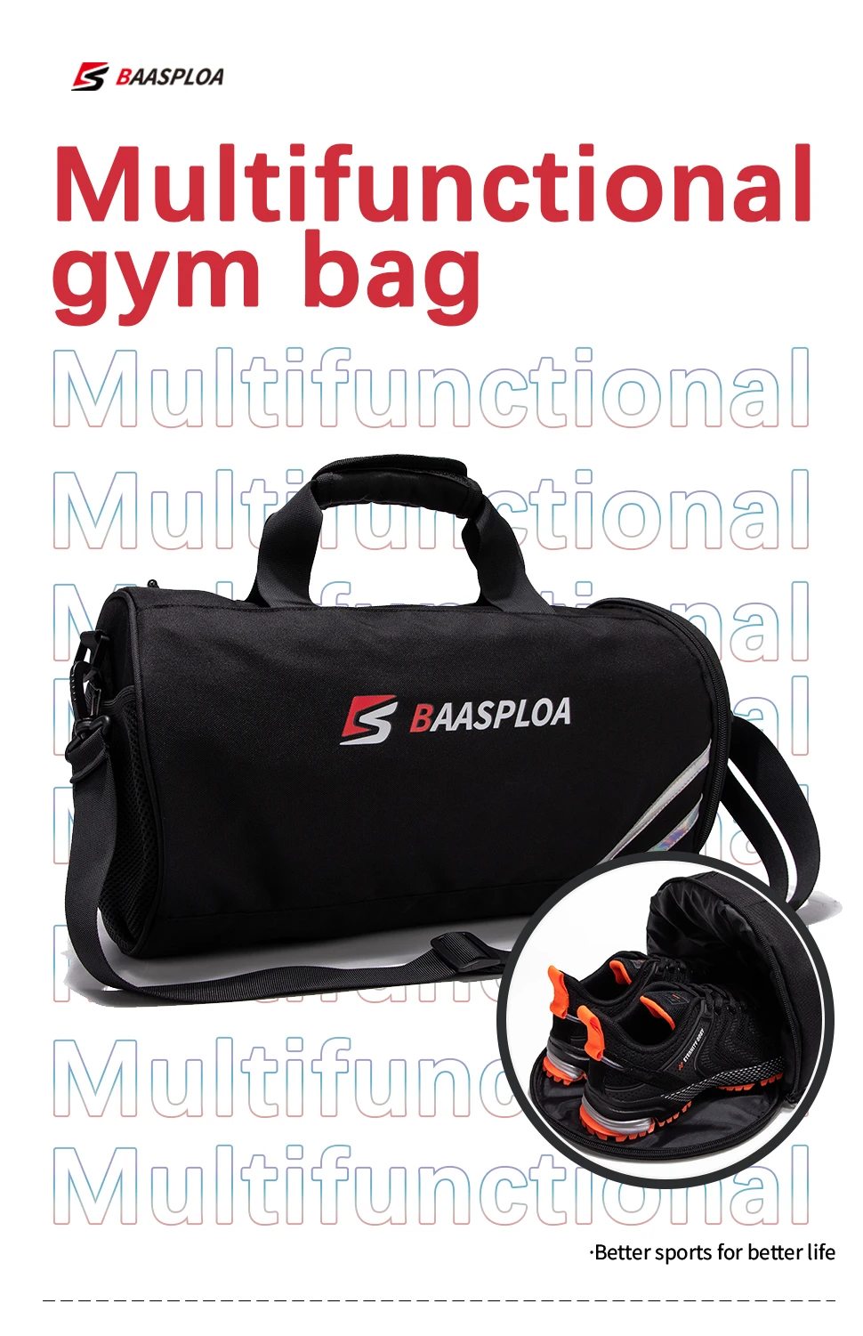Grands sacs de Sport étanches pour hommes et femmes, sac d'entraînement de Yoga, Fitness, voyage en plein air, sac à main avec compartiment pour chaussures