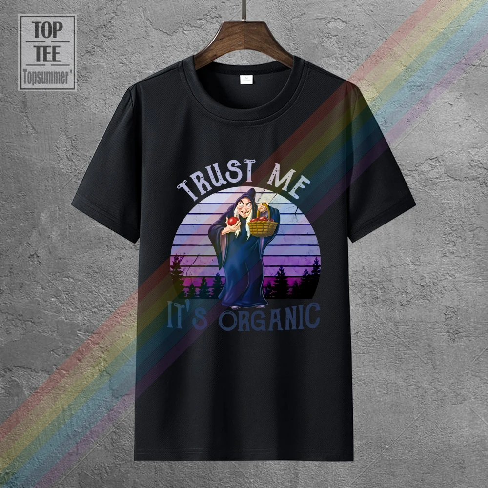 Camiseta de reina malvada, Blancanieves, Trust Me, negra orgánica, M, 6 Xl