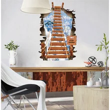 Стиль внешней торговли наклейки на стену AY800" настенная" Лестница Гостиная спальни дивана стены 3D крутые наклейки
