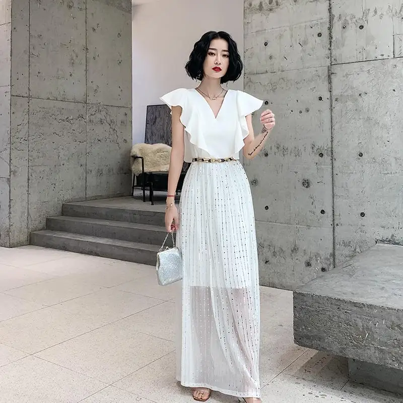 Женское платье в стиле пэчворк, Qipao, элегантное вечернее платье, сексуальное, черное, перспективное, с пышными рукавами, Cheongsam, квадратный воротник, а-силуэт, Vestidos - Цвет: White 1