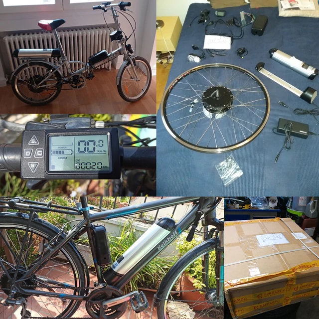 Electric Bike Conversion Kit 500W 36V 10A Lithium Battery 6