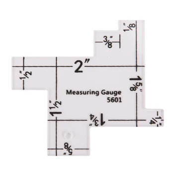 

1PCS Mini Plastic Sewing Measuring Gauge Quilting Rulers For Sewing Crafts Measurement Tool Imperial Metric Scale