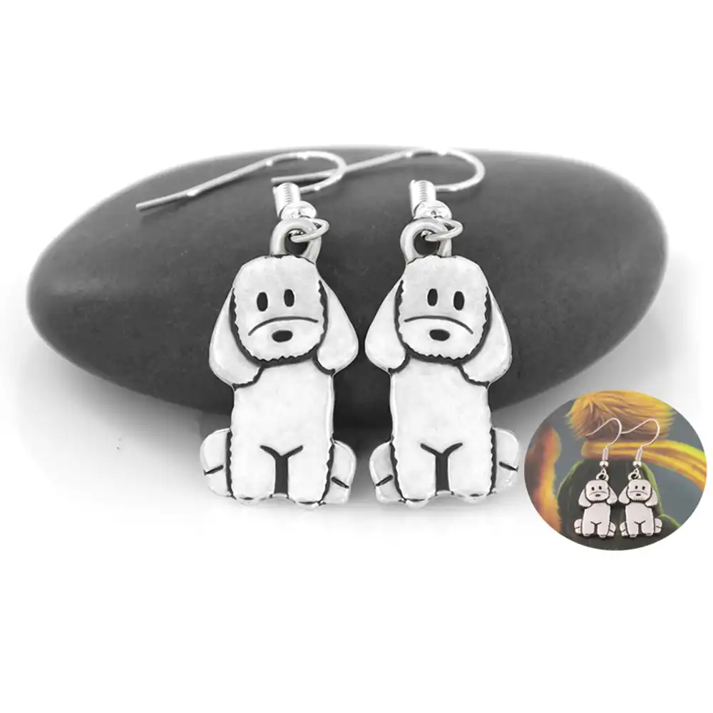 labradoodle earrings