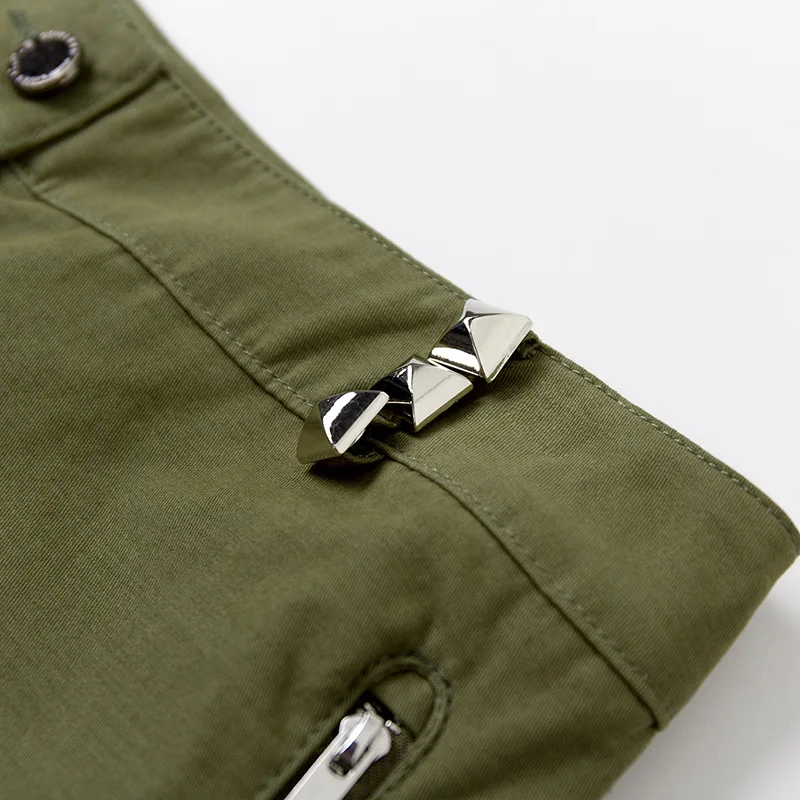 Army green Cargo Pant 2018 женские изысканные металлические пряжки декоративные закрывающие хлопковые комбинезоны повседневные брюки женские