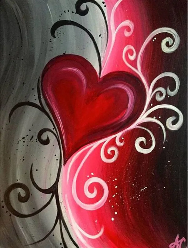 Loving heart 8 DIY полная дрель алмазная живопись квадратный/pebble круглый бриллиант для украшения дома Новое поступление подарок на день Святого Валентина украшения - Цвет: Loving heart 8