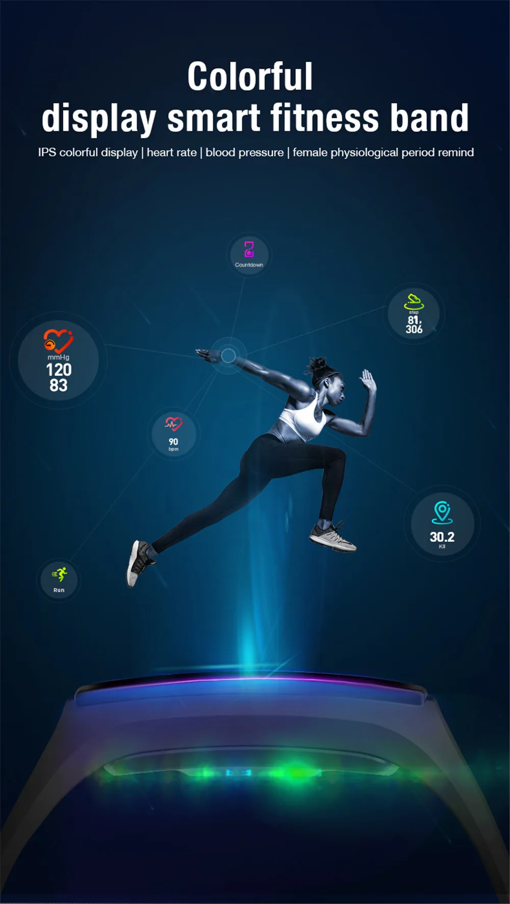 SYYTECH, Многофункциональный цветной экран, V18, умный браслет, фитнес-трекер, пульсометр, Мониторинг Артериального Давления, умные часы, браслет