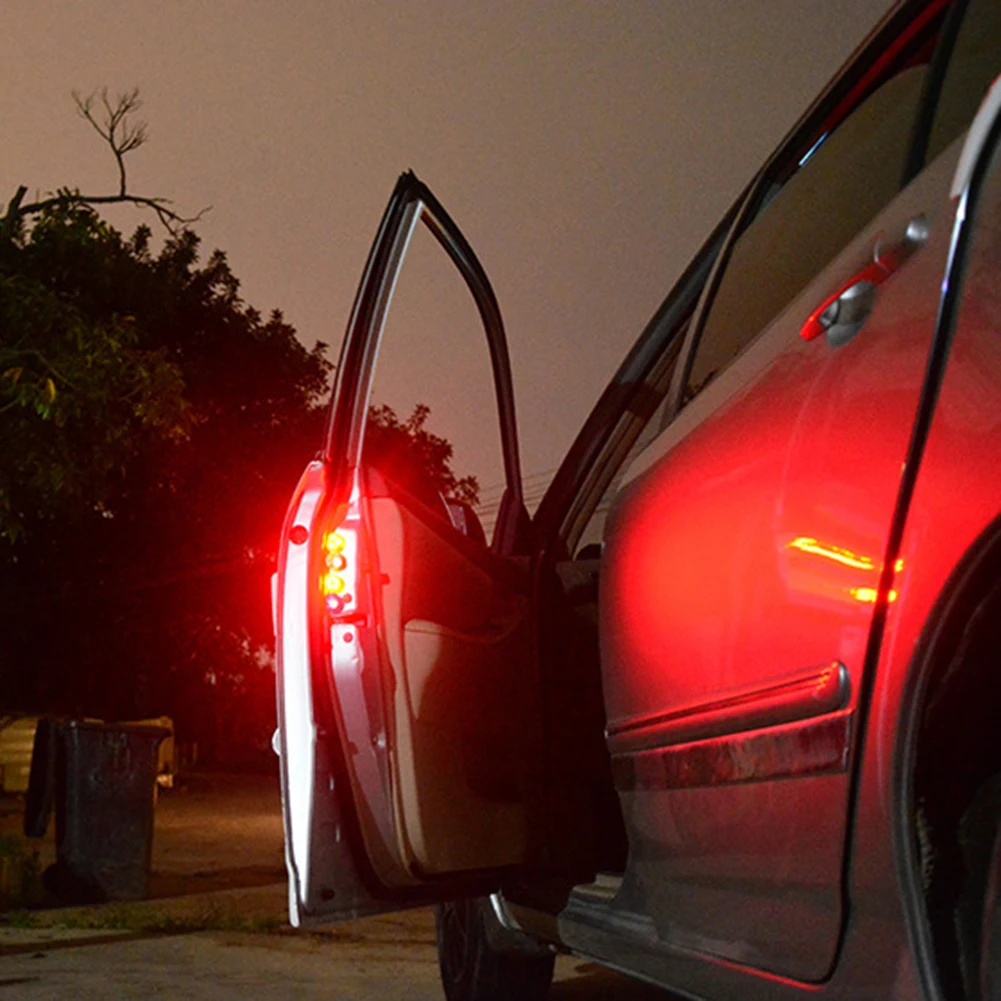 2 шт. универсальный упор светодиодный авто дверь открытой Предупреждение вспышка