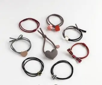 6 40 компл./лот 8 шт./компл. DIY простой мульти смолы мультфильм цветы резинки эластичные резинки для волос Инструменты для укладки волос аксессуары HA1629 - Цвет: 6