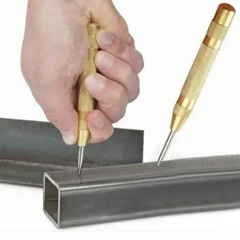 

5 Inch Automatic Center Pin Punch Spring Loaded Marking Starting Holes Tool Wood Press Dent Marker Woodwork Tool Drill Bit