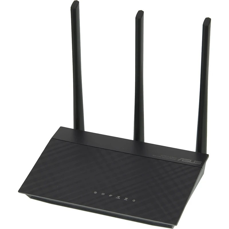 Роутер беспроводной Asus RT-AC53 AC750 10/100/1000BASE-TX черный