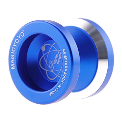 MAGICYOYO N8 вызов-TO-DO Алюминий металла Профессиональный Йо-Йо D47mm Ширина 41,4mm 8-шариковый подшипник с веревкой YO-YO игрушки подарок для детей - Цвет: Frosted blue