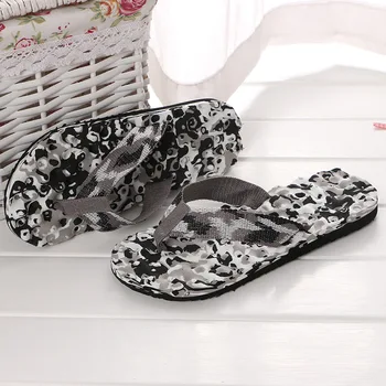 

2019 Summer Women Flip Flops Shoes Sandals Camouflage Outdoor Beach Shoes Slippers Daily Wear Casual Slippers Size 36-40