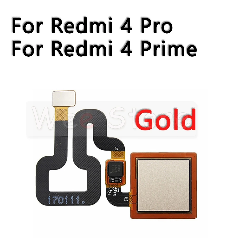 Задняя Кнопка Датчик отпечатков пальцев гибкий кабель для Xiaomi Redmi Note 4 4x Pro Prime Plus