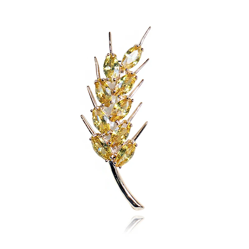

Resplendent ears of wheat temperament Brooch women and men Korean version Ethnic style simple and versatile Brooch accessories
