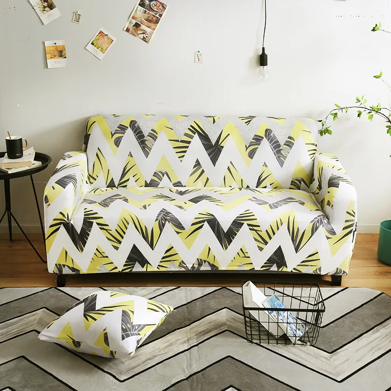 Details about   Geometry Pattern Sofa Covers Stretch Slipcover For Living Room Furniture 