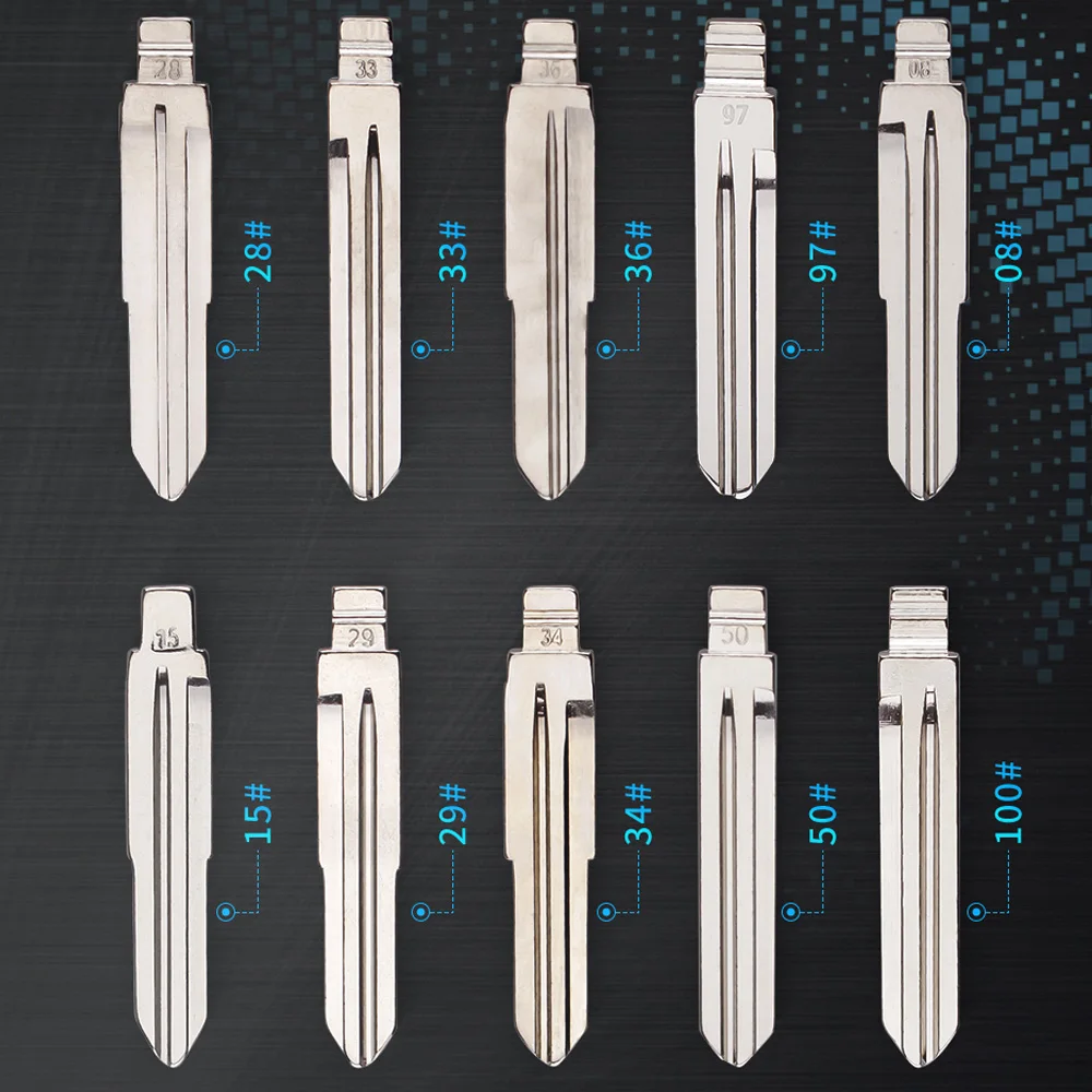 KEYYOU 10 шт. KD флип ключ пустой 08 #15 #28 #29 #36 #50 #97 #33 #34 # для hyundai Tucson акцент Гетц Matri Sonata Santa