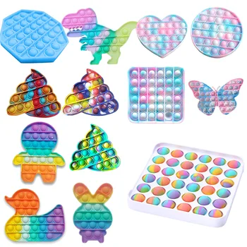 Funny Push Fidget Toys Push Bubble Stress Relief Anti-stress Stress Reliever Toys And Increase Focus Soft Squeeze Toy New tanie i dobre opinie CoCoHoUSE CN(Origin) 0-6m 7-12m 13-24m 25-36m 4-6y 7-12y 12+y Squeeze Toys For Children Baby Europe certified (CE) No Eat