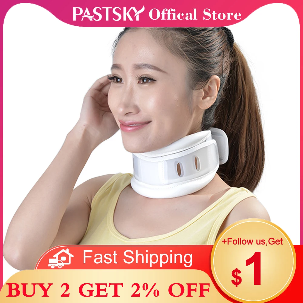 Медицинский ошейник для трактора регулируемый дышащий Бандаж белое Шейное