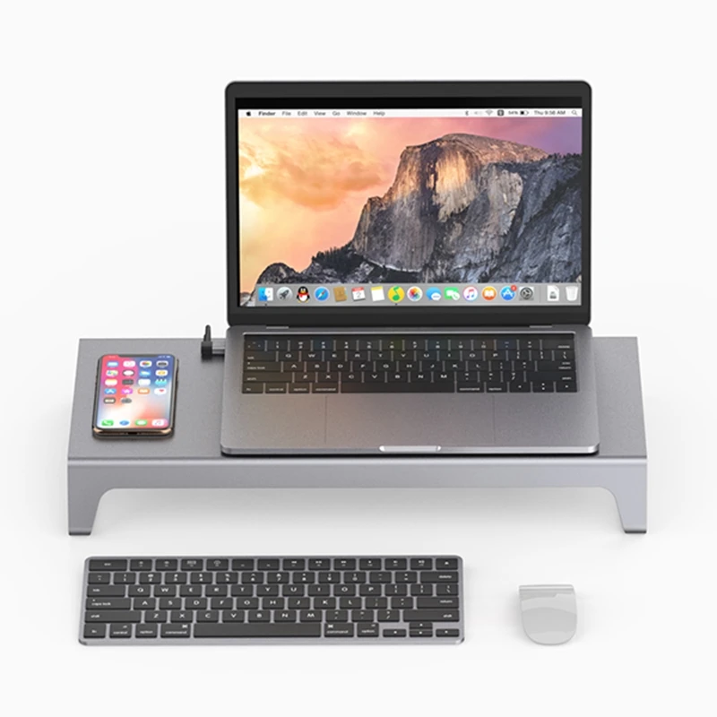 

11 in 1 Type C USB C Hub Adapter 4K HDMI Universal Laptop Stand Wireless Charger Adapter HDMI SD TFCard Reader