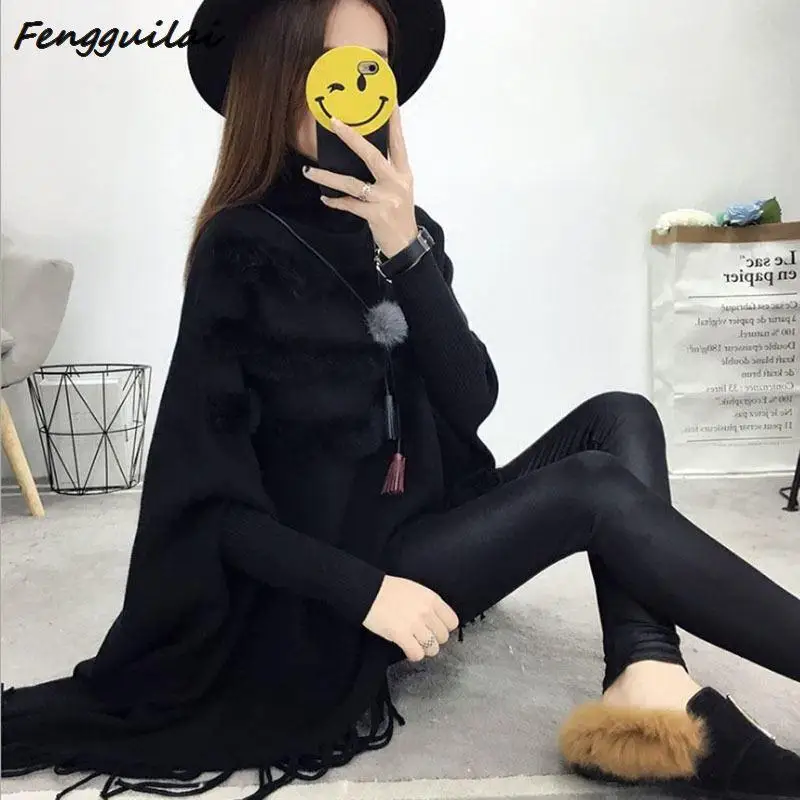 New Spring Autumn Gray Pullovers Sweaters Loose Tassel Soft Shawl Poncho Women Slash Neck Bat Long Sleeve Pullover Sweater Shawl New Spring Autumn Gray Pullovers Sweaters Loose Tassel Soft Shawl Poncho Women Slash Neck Bat Long Sleeve Pullover Sweater Shawl
