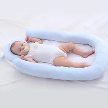 Cuna de tela de felpa suave para bebé, almohada de forma desmontable, portátil, bonita y práctica, cama para recién nacido, colchoneta cálida para dormir, regalo