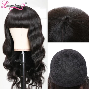 

New Arrival Machine Made Full Wig 12 - 24 Inch Brazilian Body Wave Wig 100% Remy Human Hair Wig Longqi Hair Wig