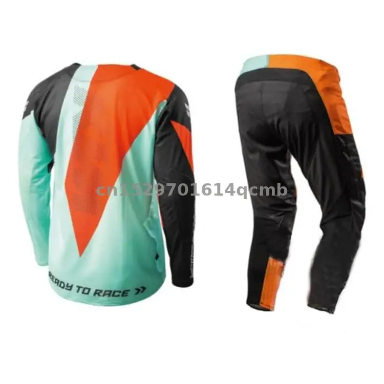 2 цвета, костюм для мотокросса, внедорожный MTB DH MX, гоночная майка и штаны, дышащий, для мотоцикла, для езды на велосипеде, комбо комплект