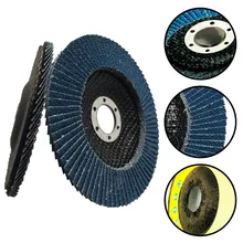 

4Pcs 125mm 5" Flap Discs Grinding Sandinf Disc Grit 40-120# Angle Grinder Chrome Corundum For Wood Metal And Plastic