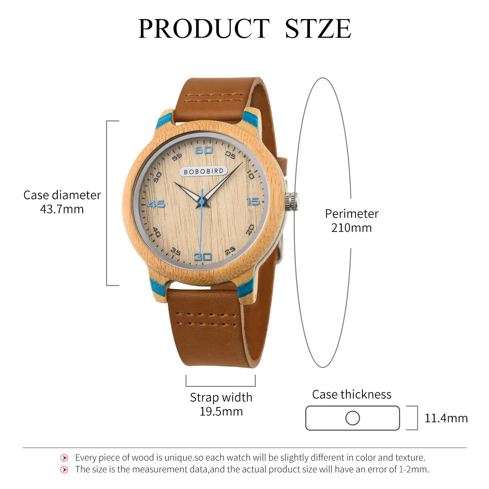 Couple Watch BOBO BIRD Wooden Simple Fashion Leather Wristwatch Men And Women Personality Timepiece Great Gift Reloj Luminous 5