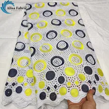 Швейцарская вуаль кружева в швейцарской Африканской ткани высокого качества вышивка швейцарская вуаль кружева хлопок ткань отверстие дизайн для платья