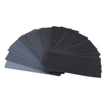 

Sandpaper Waterproof Sand Papers Automotive Wood Furniture Finishing Car Paint Wet Dry Abrasive Sandpaper 28Pcs/36Pcs/42Pcs