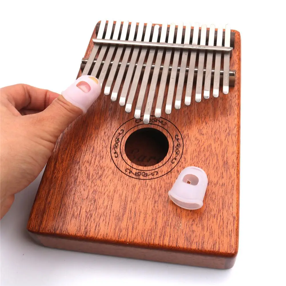 

2pcs Finger Cover Relief Play Pain Gloves Silicone Hands Coat for Kalimba Thumb Piano Musical Instrument