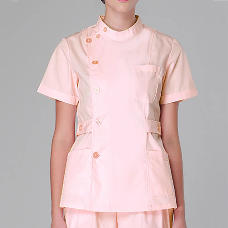 Женская медицинская одежда для медсестер, хирургические костюмы для больниц, униформа для медсестер, для салона красоты, Женское пальто с коротким рукавом+ штаны