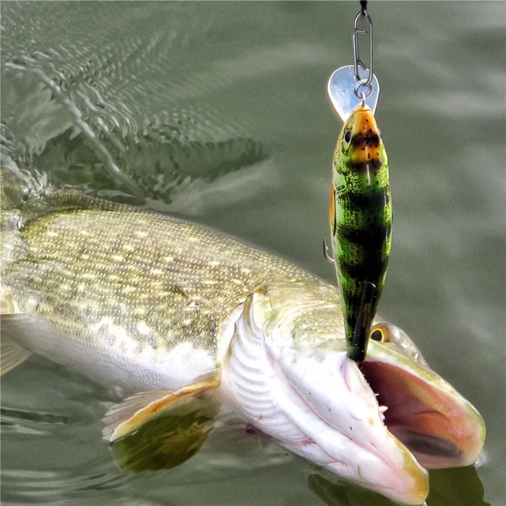 50Pcs Angeln Power Speed Clips Angeln snaps Edelstahl Schnelle Clip für Crankbait Minnow Schnell Ändern Angeln locken stecker – Detail 6