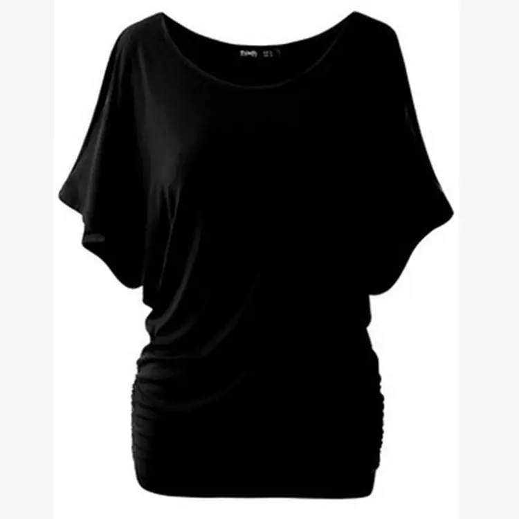 CALOFE летняя зимняя женская футболка модная футболка свободного кроя с круглым вырезом Топы со сплошным коротким рукавом женская футболка с рукавом летучая мышь