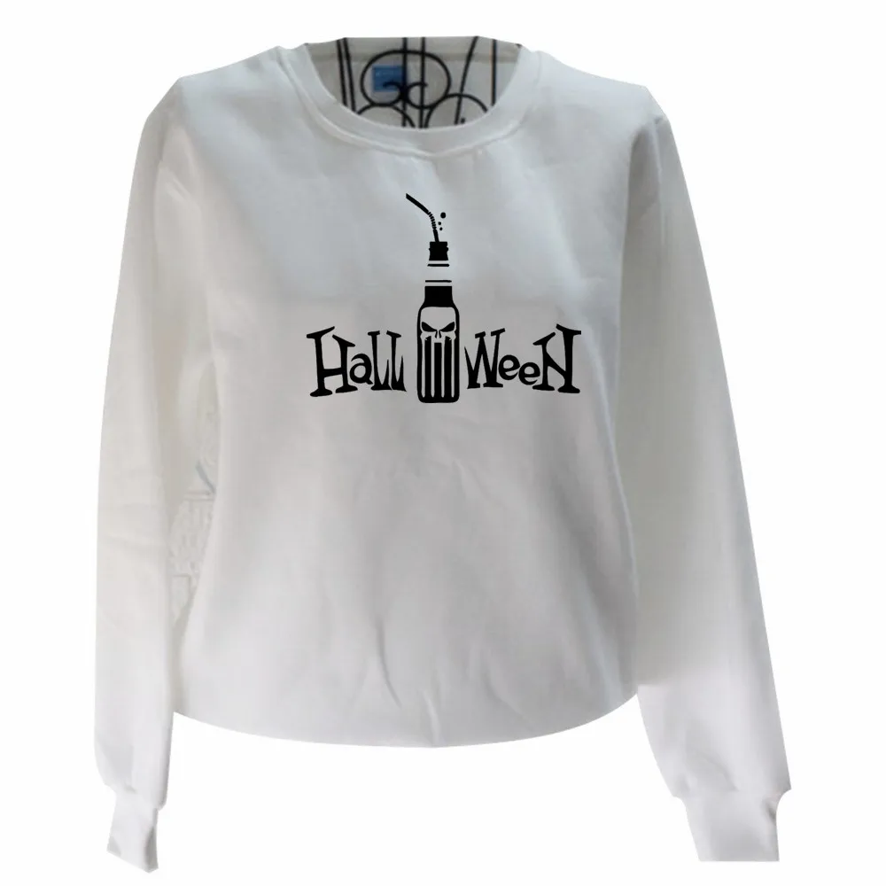 

Latest Fleece Bottle Letter Print Round Neck Sports Sweatshirt Autumn Spring Women's / Men's Senior Long Sleeve Tops