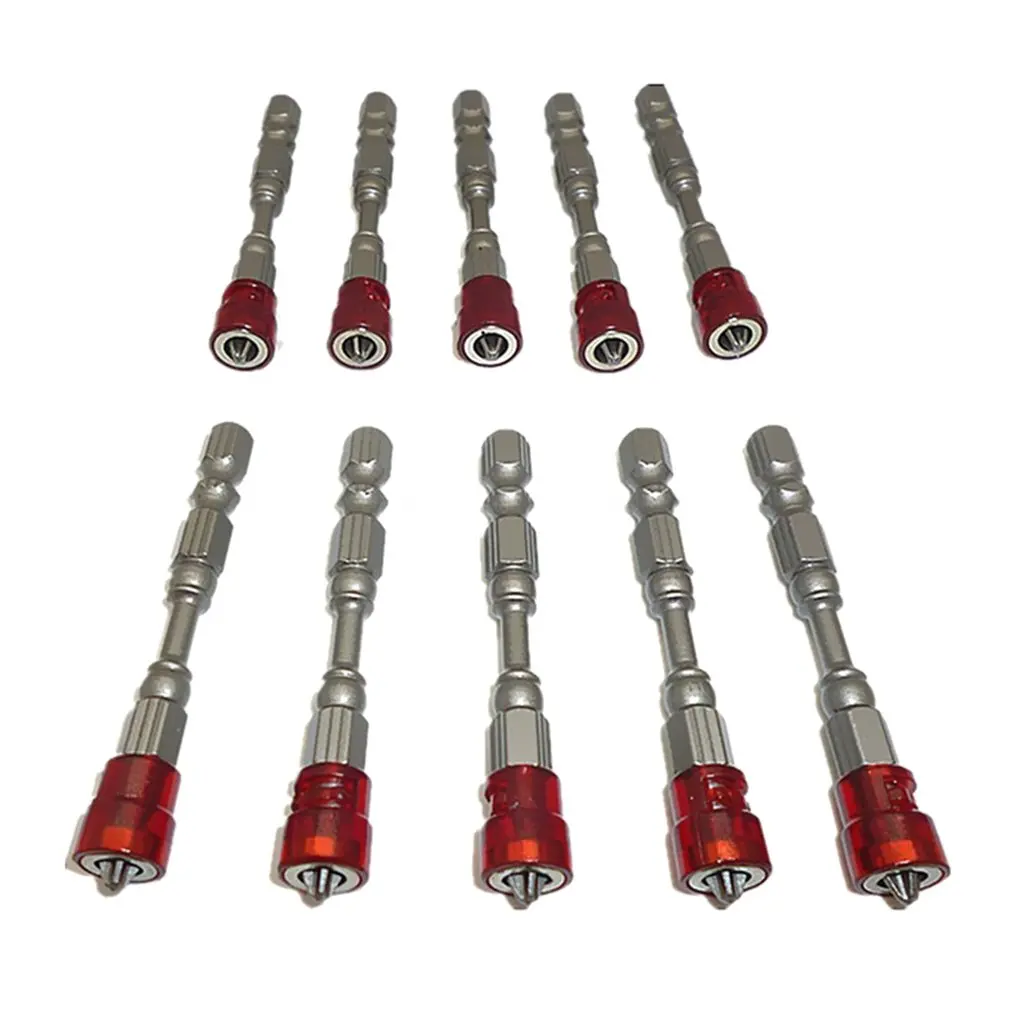 

10Pcs PH2 Magnetic Phillips Cross Screwdriver Bits Set 1/4" Hex Shank Plasterboard Drywall S2 Alloy Electric Power Driver Bits